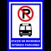 Placuta pentru statie de microbuz parcare interzisa